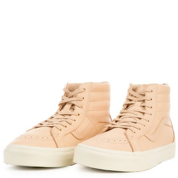 Vans Sk8 Hi Veggie Tan Men's NEW Leather Tan zip - Picture 6 of 7